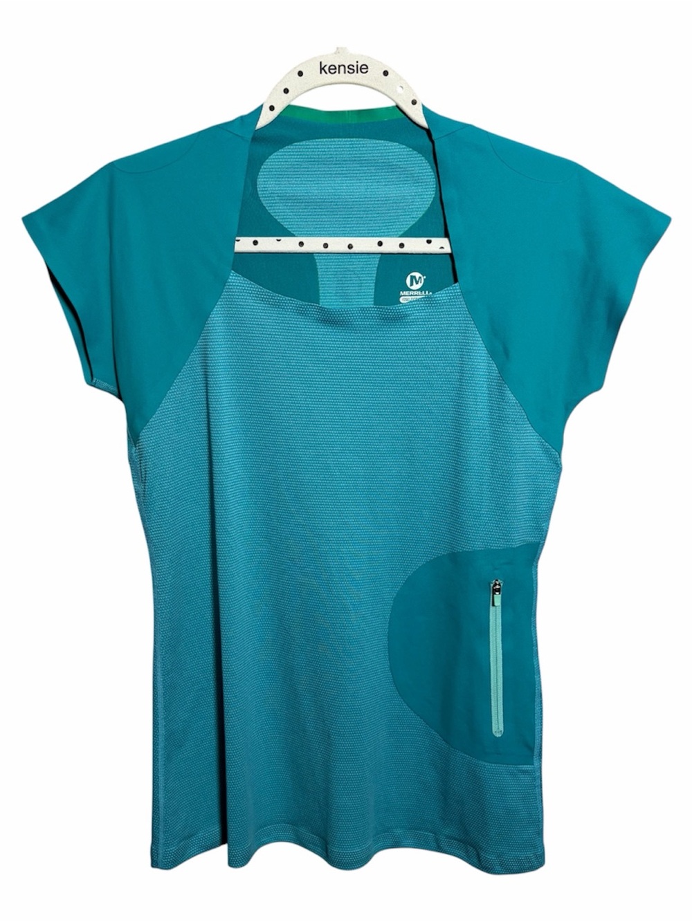 Merrell Select Wick Active Shirt Teal T-Shirt